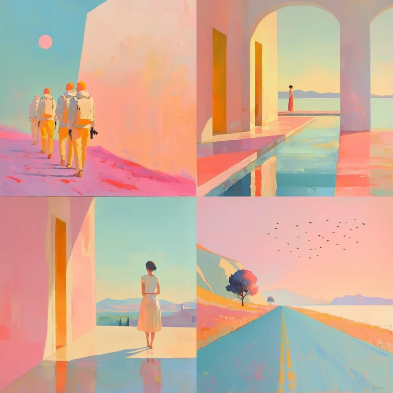 Pastel Lightscape Contrasts - Midjourney style sref code