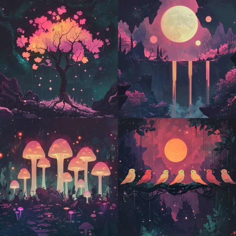 Vibrant Celestial Fantasy - Midjourney style sref code