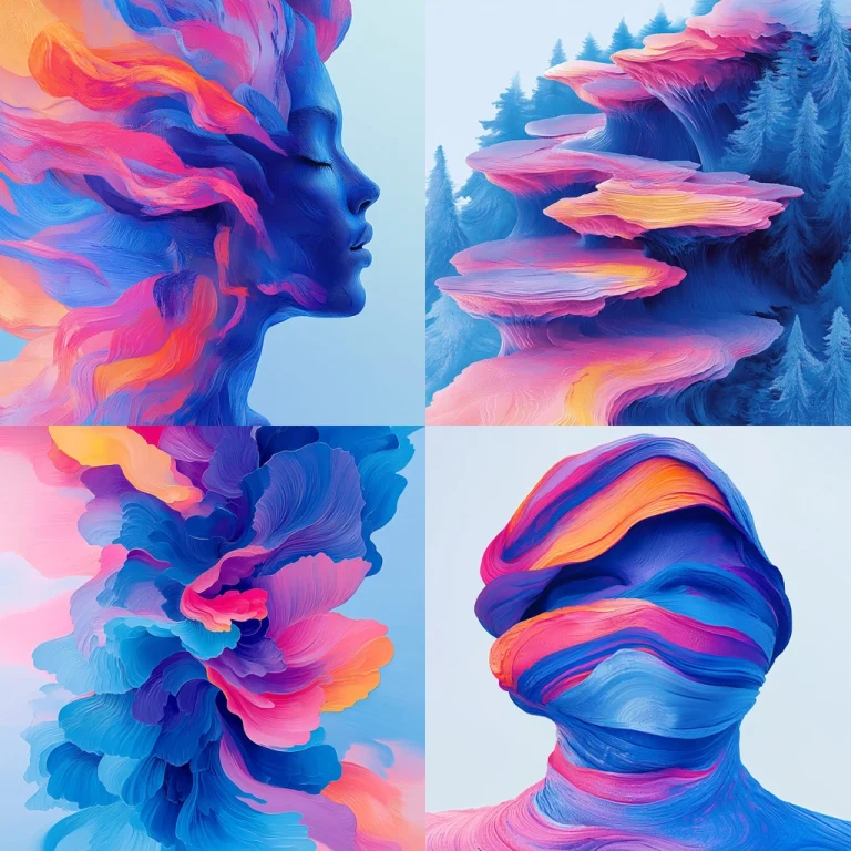 Vibrant Fluid Motion - Midjourney style sref code