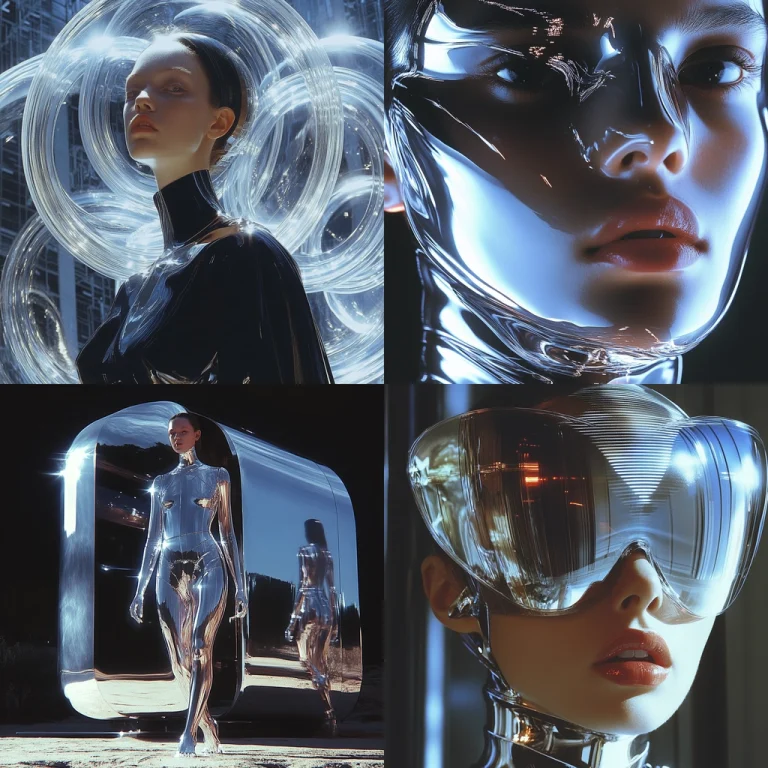 Reflective Metallic Lighting - Midjourney style sref code