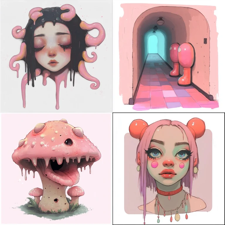 Playful Pastel Contrast - Midjourney style sref code