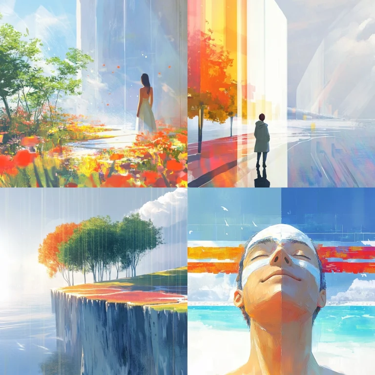 Radiant Color Blend - Midjourney style sref code