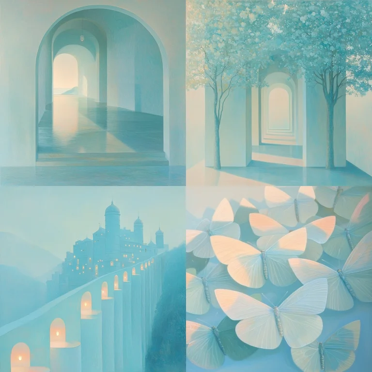 Soft Cyan Glow - Midjourney style sref code