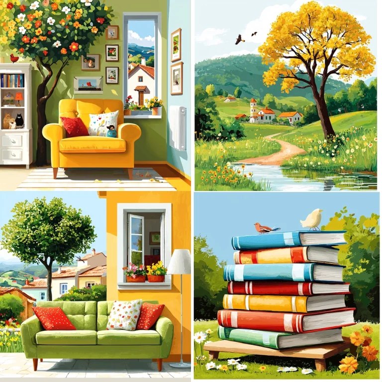 Vivid Outdoor Pastel Charm - Midjourney style sref code