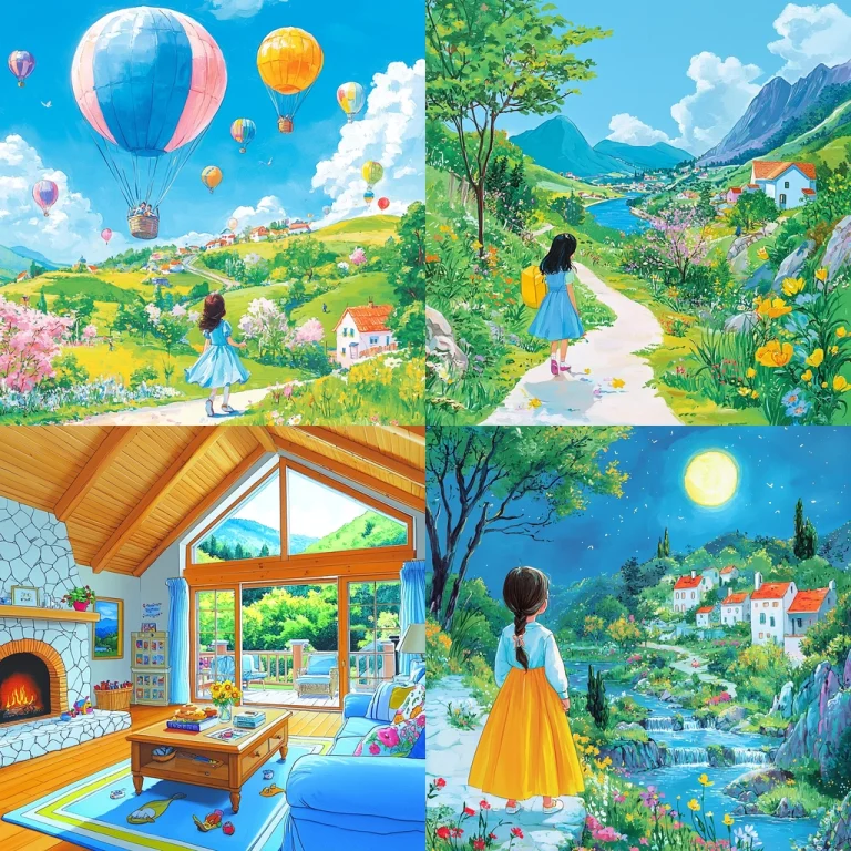 Vibrant Colorful Landscape - Midjourney style sref code