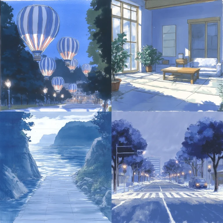 Cool Toned Realism with Blue Themes - Midjourney style sref code