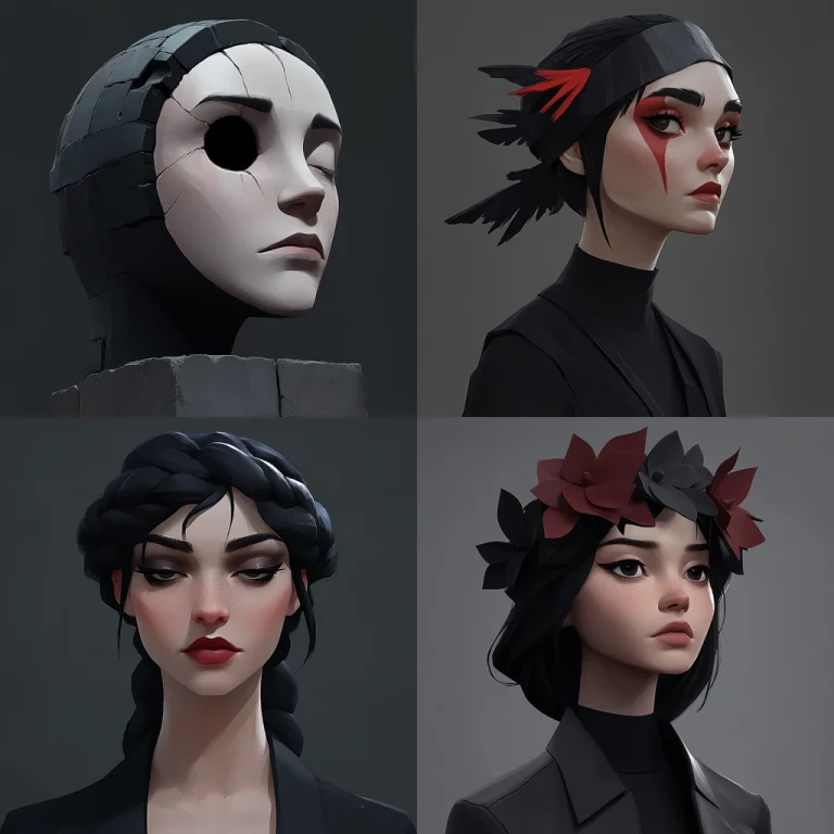 Monochrome with Red Accents - Midjourney style sref code