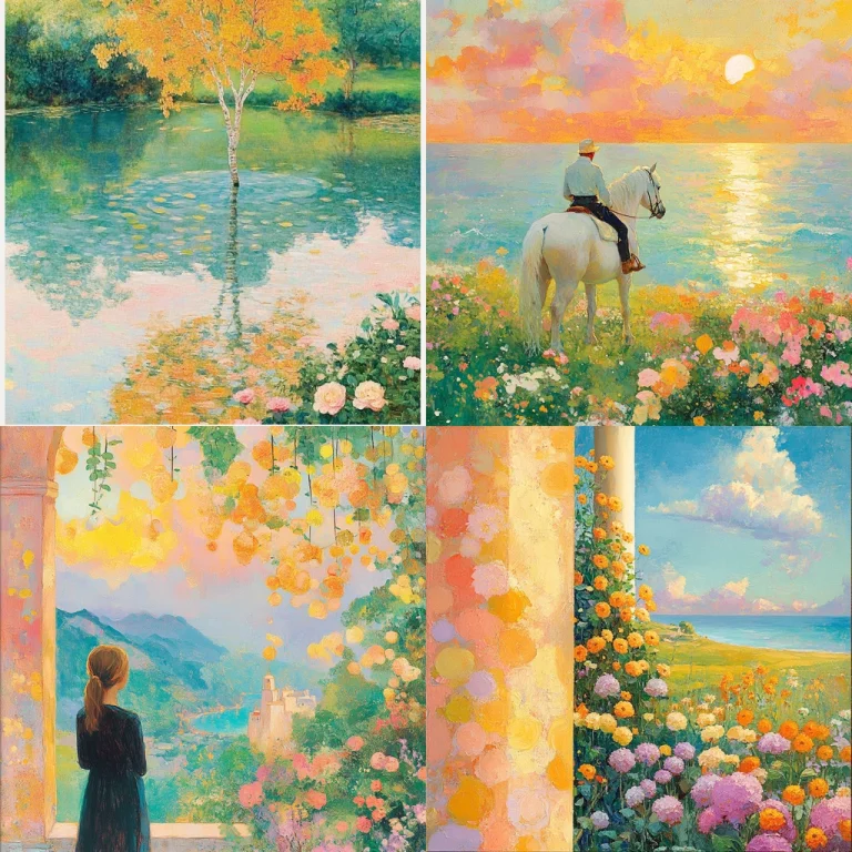 Vibrant Impressionist Radiance - Midjourney style sref code