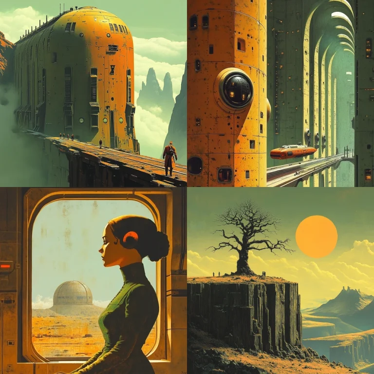 Moody Atmospheric Architecture - Midjourney style sref code