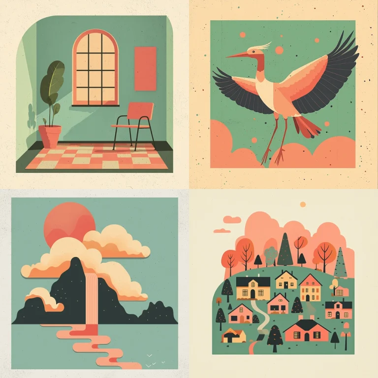 Retro Pastel Contrast - Midjourney style sref code