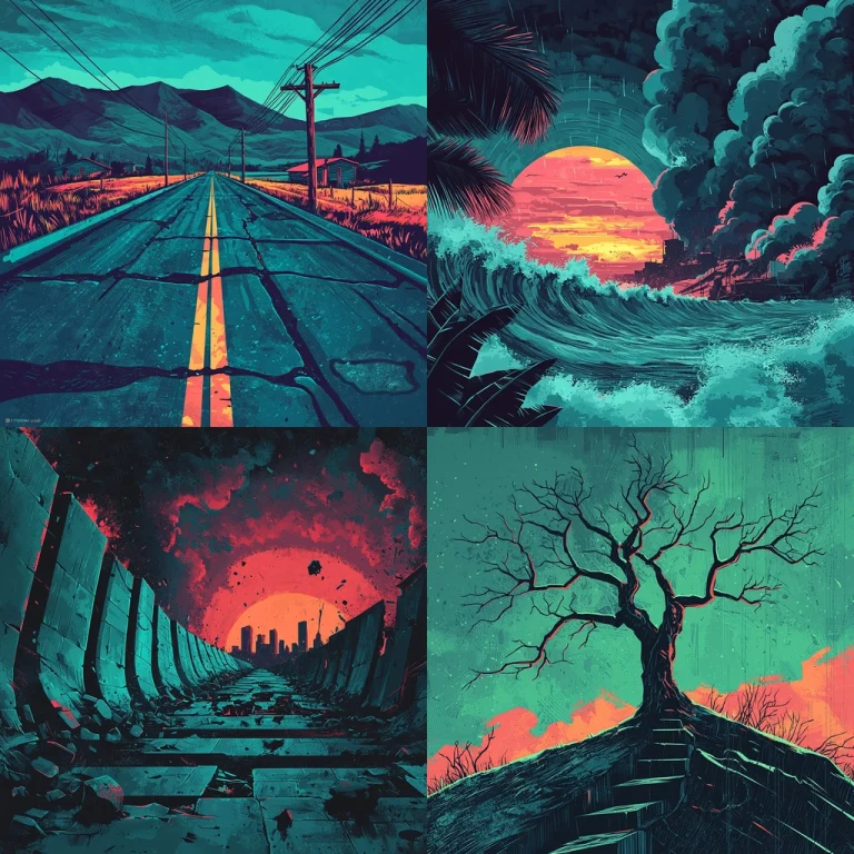 Intense Lighting with Strong Contrast - Midjourney style sref code