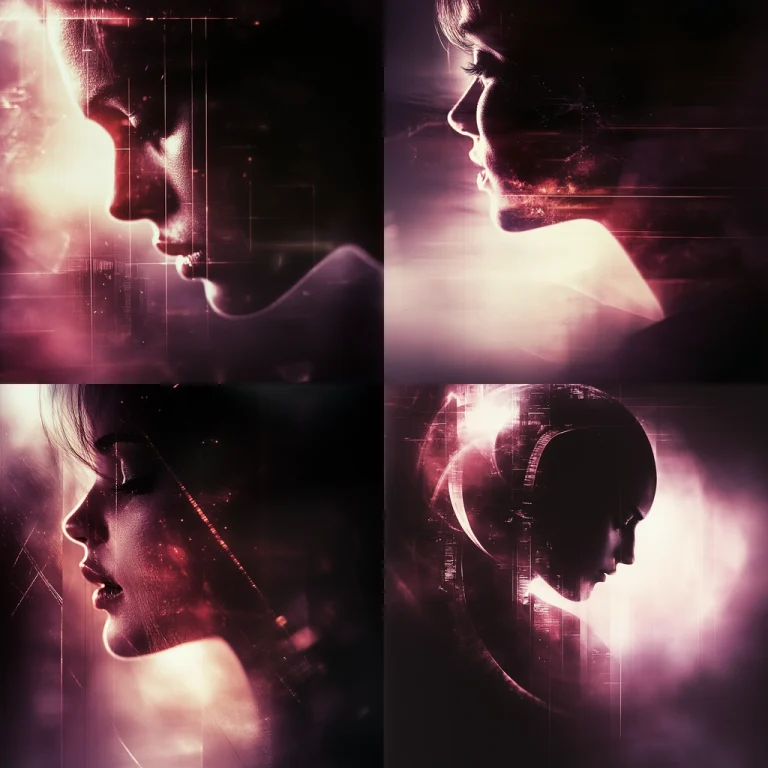 Wine Red Glow Effect - Midjourney style sref code