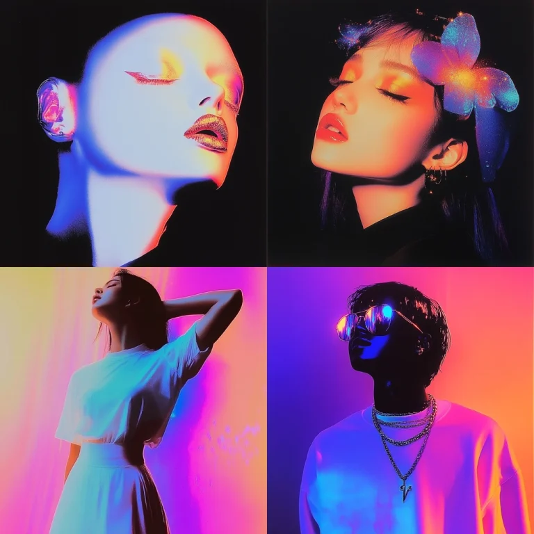 Neon Gradient Lighting - Midjourney style sref code