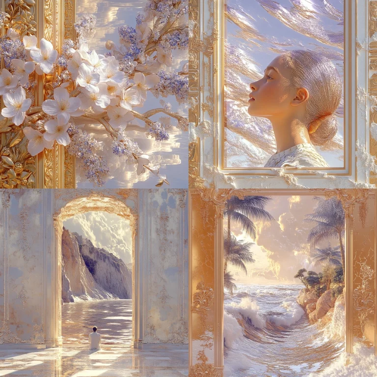 Gold Lilac Glow - Midjourney style sref code