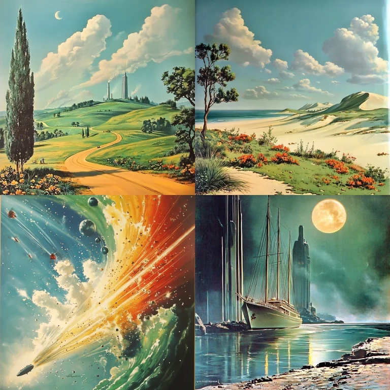 Pastel Landscape Dynamics - Midjourney style sref code