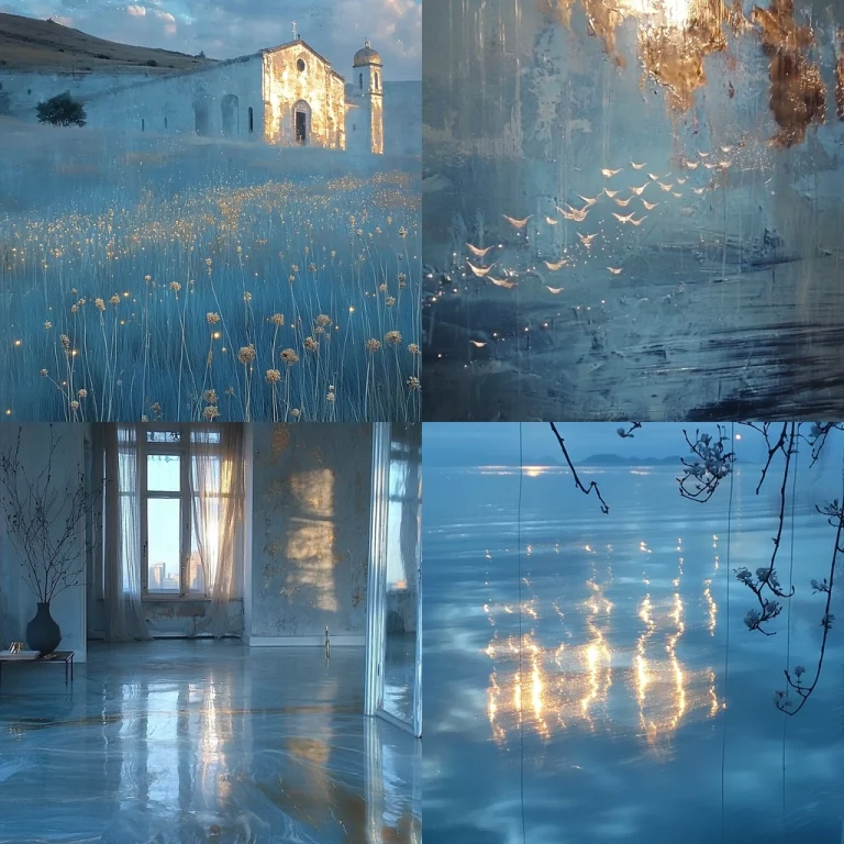 Soft Light Cyan Reflection - Midjourney style sref code