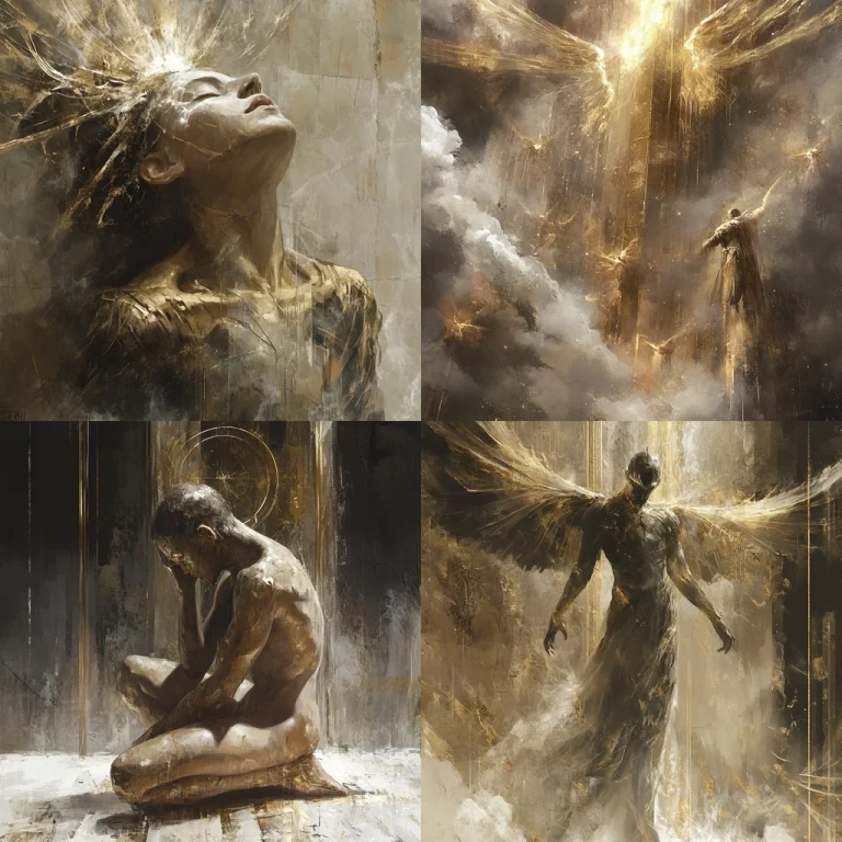 Gold Textured Emanation - Midjourney style sref code