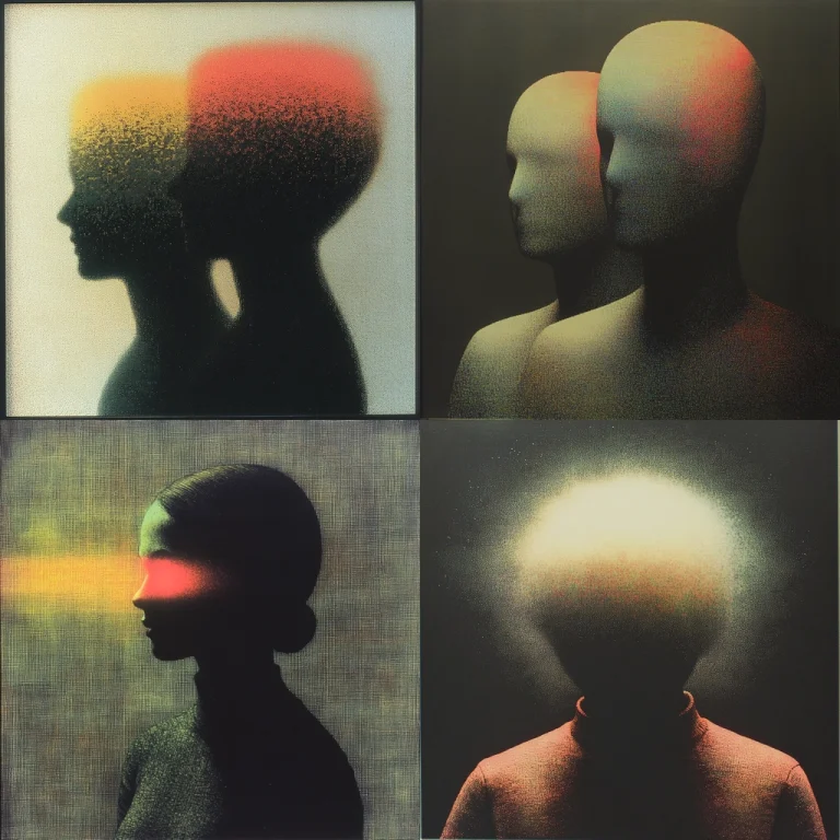 Soft Gradient Silhouette - Midjourney style sref code