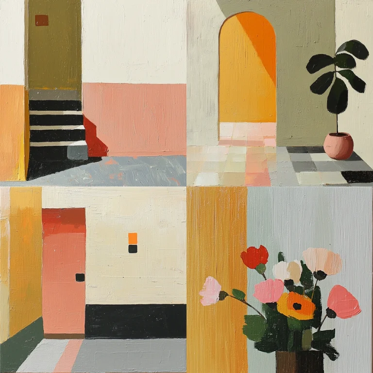 Geometric Color Block Play - Midjourney style sref code