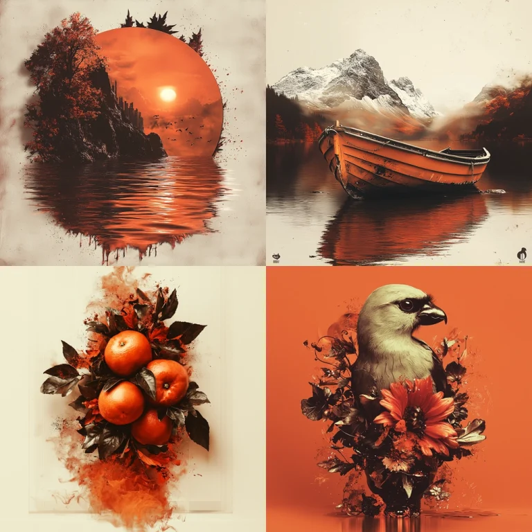 Warm Toned Digital Illustrations - Midjourney style sref code