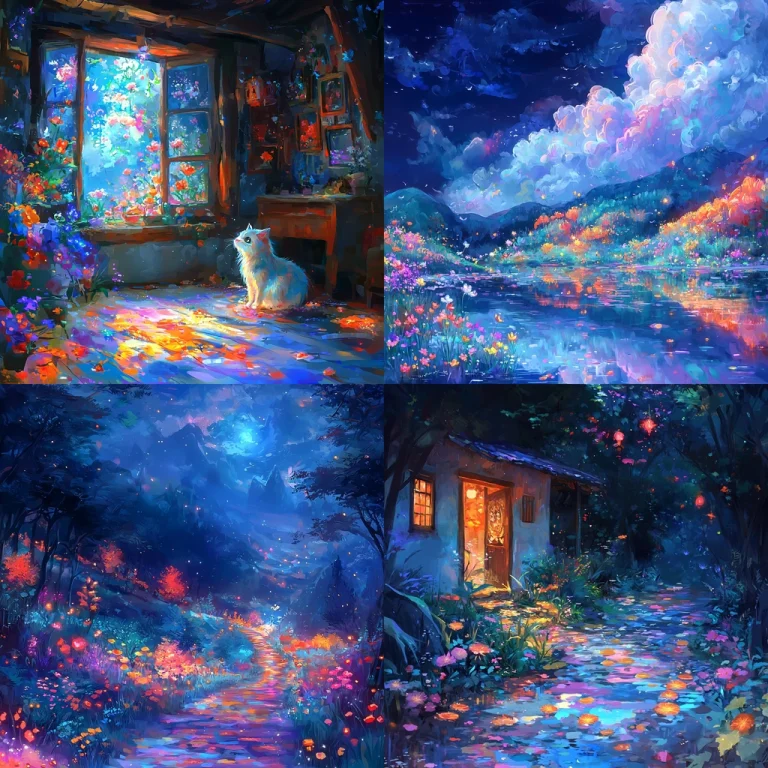 Vibrant Cool Landscape Fantasy - Midjourney style sref code