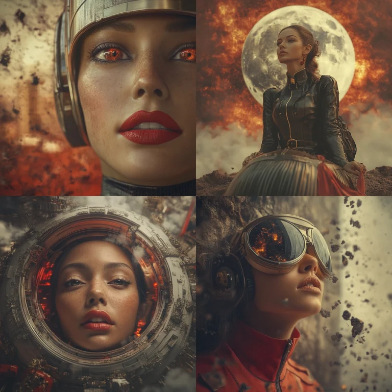 Industrial Cosmic Realism - Midjourney style sref code