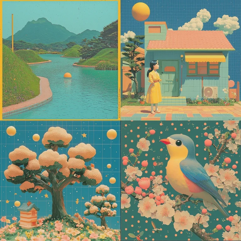 Retro Pastel Precision - Midjourney style sref code