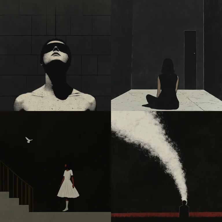 Dark Minimalist Contrast - Midjourney style sref code