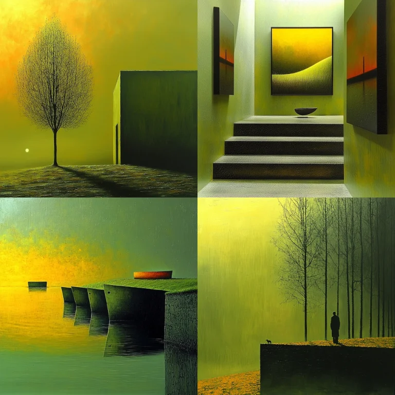 Warm Earthy Green Tones - Midjourney style sref code