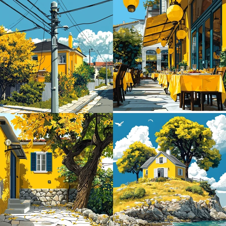 Vibrant Urban Oasis - Midjourney style sref code