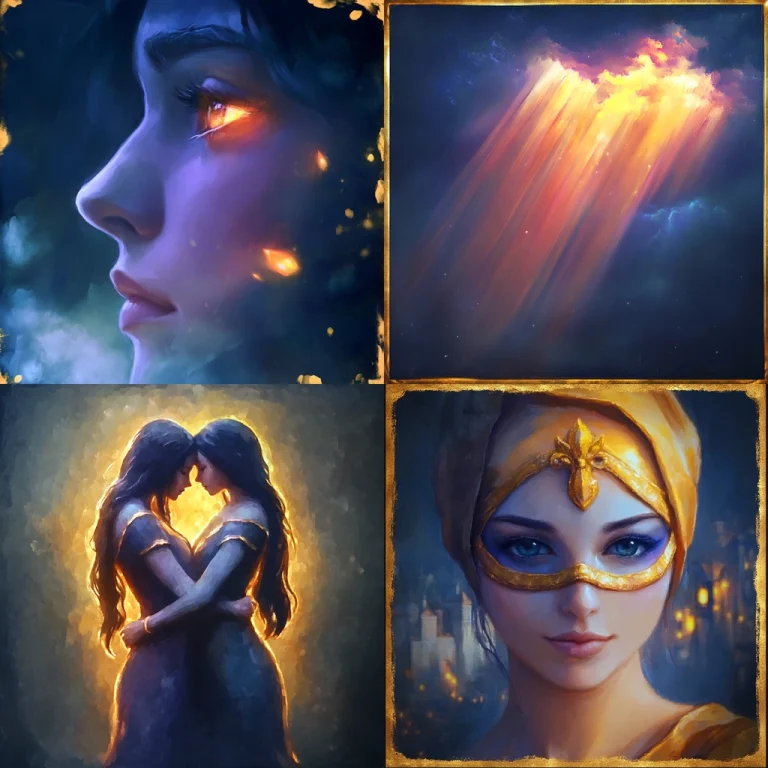 Luminous Gold Framed Scenes - Midjourney style sref code