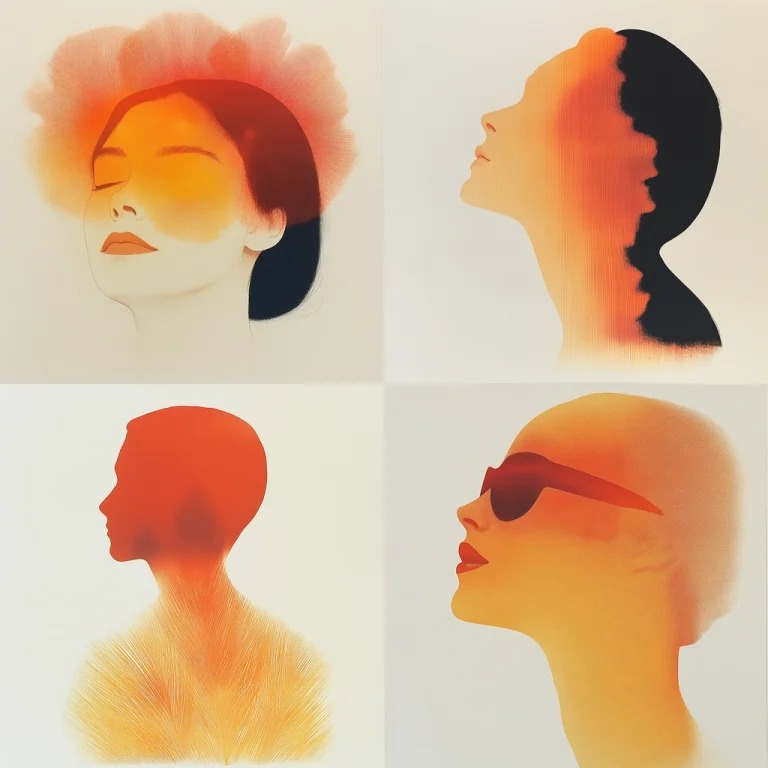 Gradient Silhouette Highlights - Midjourney style sref code